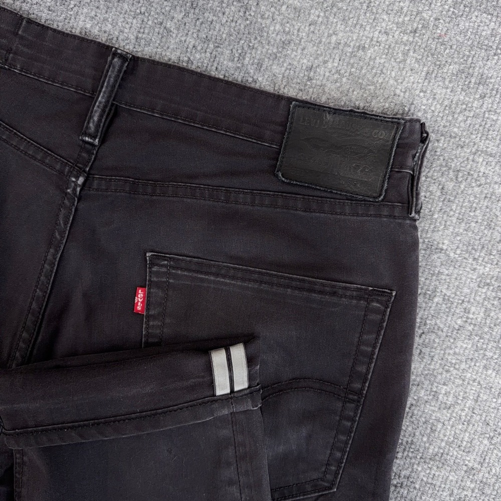 Levi’s 511 Slim Men’s Jeans W36 L32 Dark Gray Denim Reflective Cuff